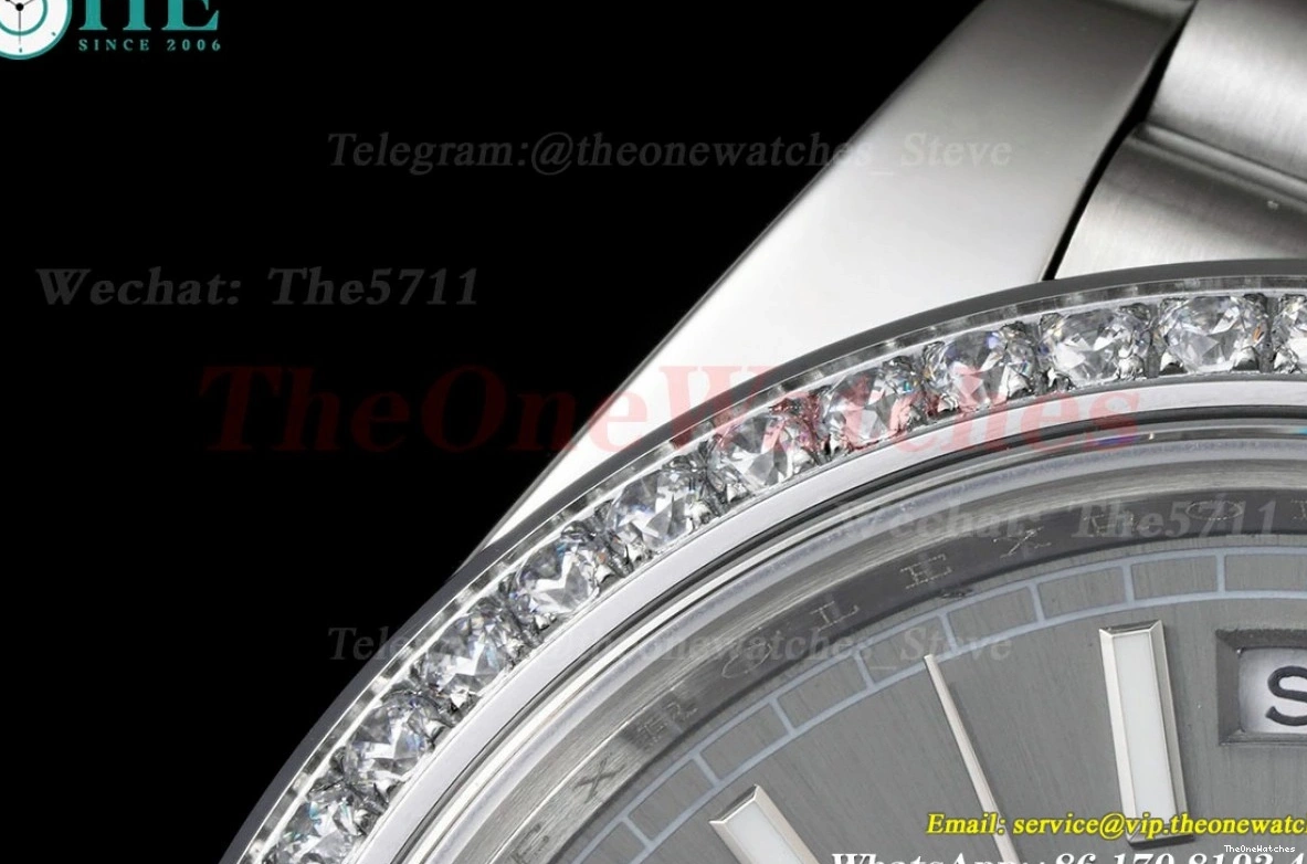 DayDate 40mm Heavy GSF SS (Tungsten 228349 SS Version) A3255 Grey Pres Stk 0309